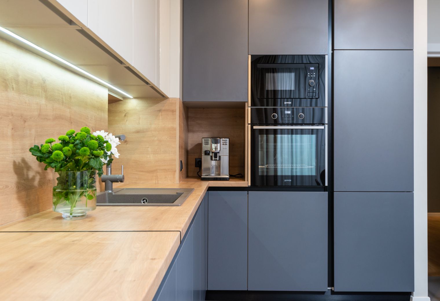 Commercial Decorating in Denmark Hill — surfaces prepped and cut in by hand