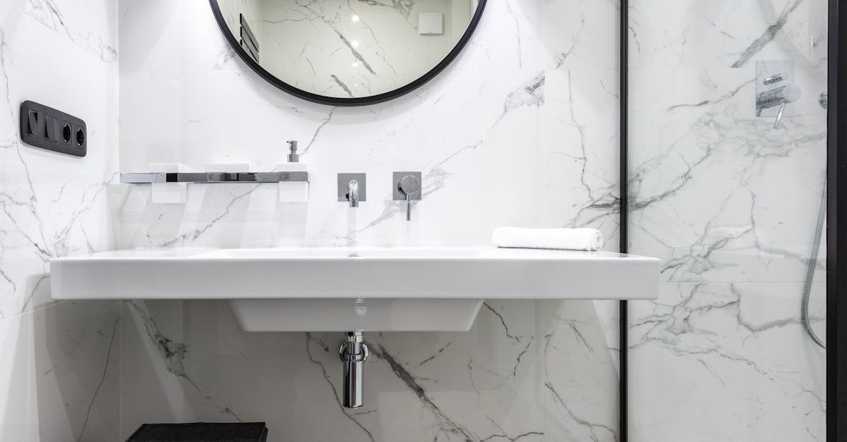 How to clean bathroom marble floor stains