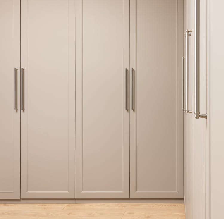 Modern Closet On Parquet In House Room