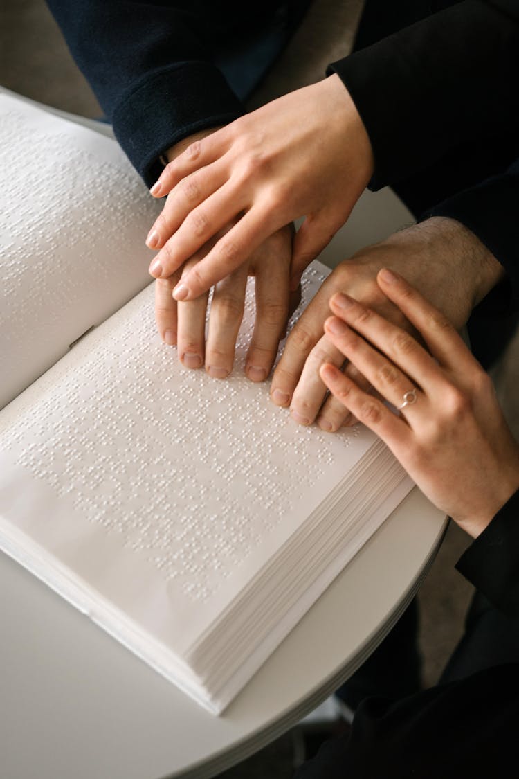 Hands On A Braille Book