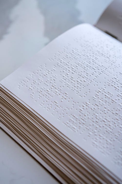 Photo of a Braille Book Page