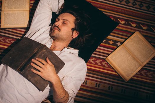 Man Sleeping on the Floor