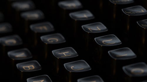 Close-up of Typewriter