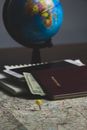 A Passport on a Map