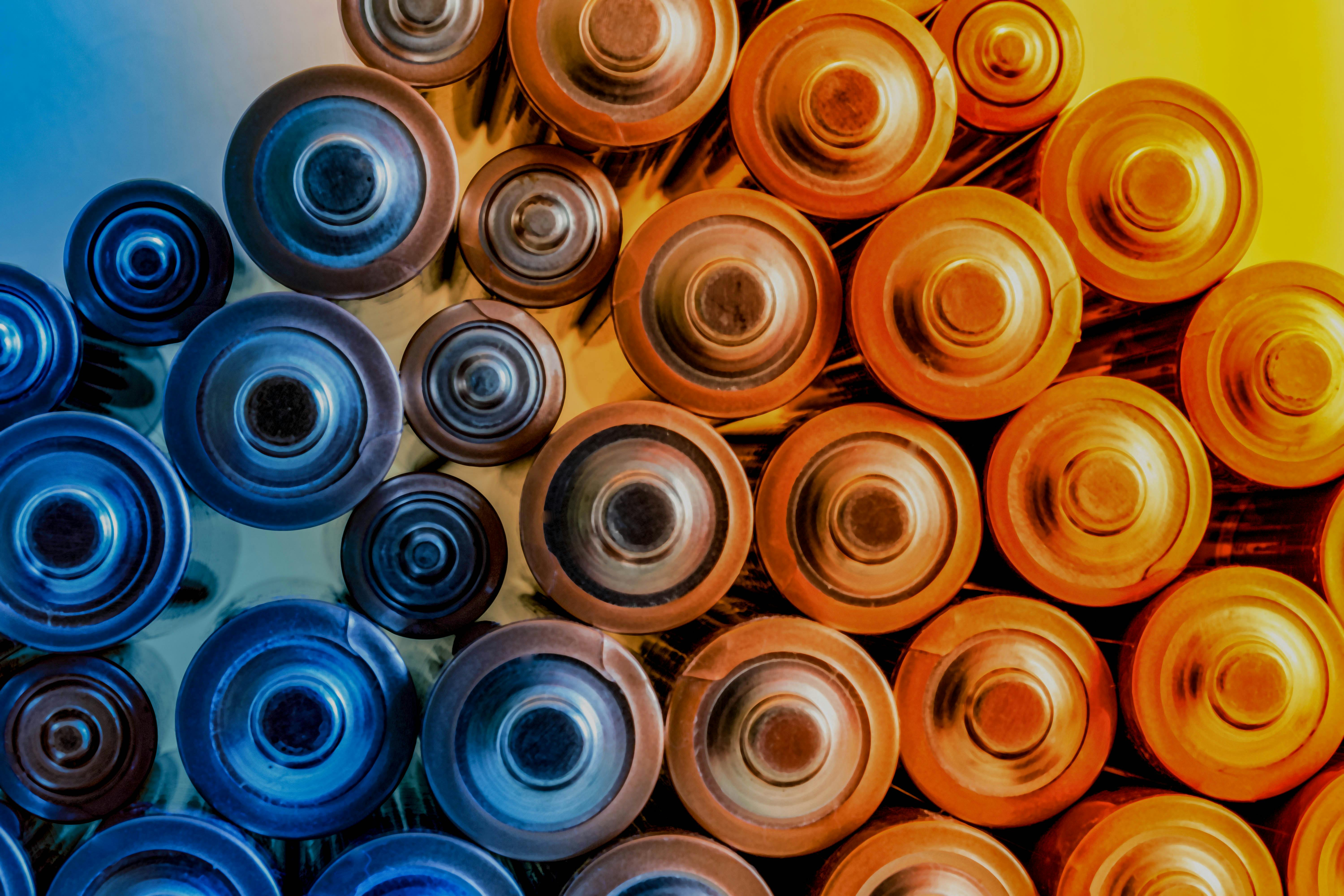 Free stock photo of batteries, circles, household