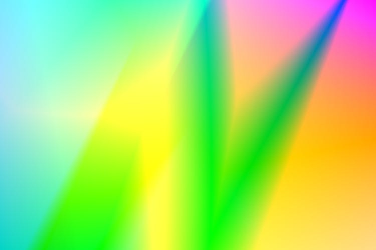 Green Yellow And Pink Light Gradient