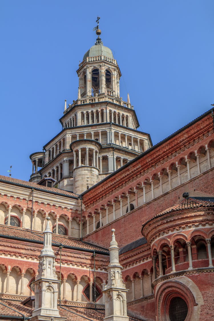 Certosa Di Pavia In Low Angle Shot