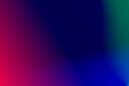 Dynamic multicolor gradient background with blue, red, and green hues.