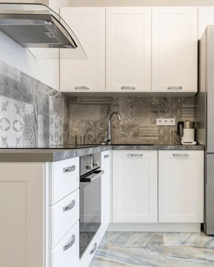 Sub-Zero refrigerator repair in La Mesa, CA Modern kitchen with white cabinets and built-in refrigerator, Sub-Zero refrigerator repair in La Mesa