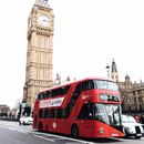 Photo of Red Double Decker on Pavement Road
