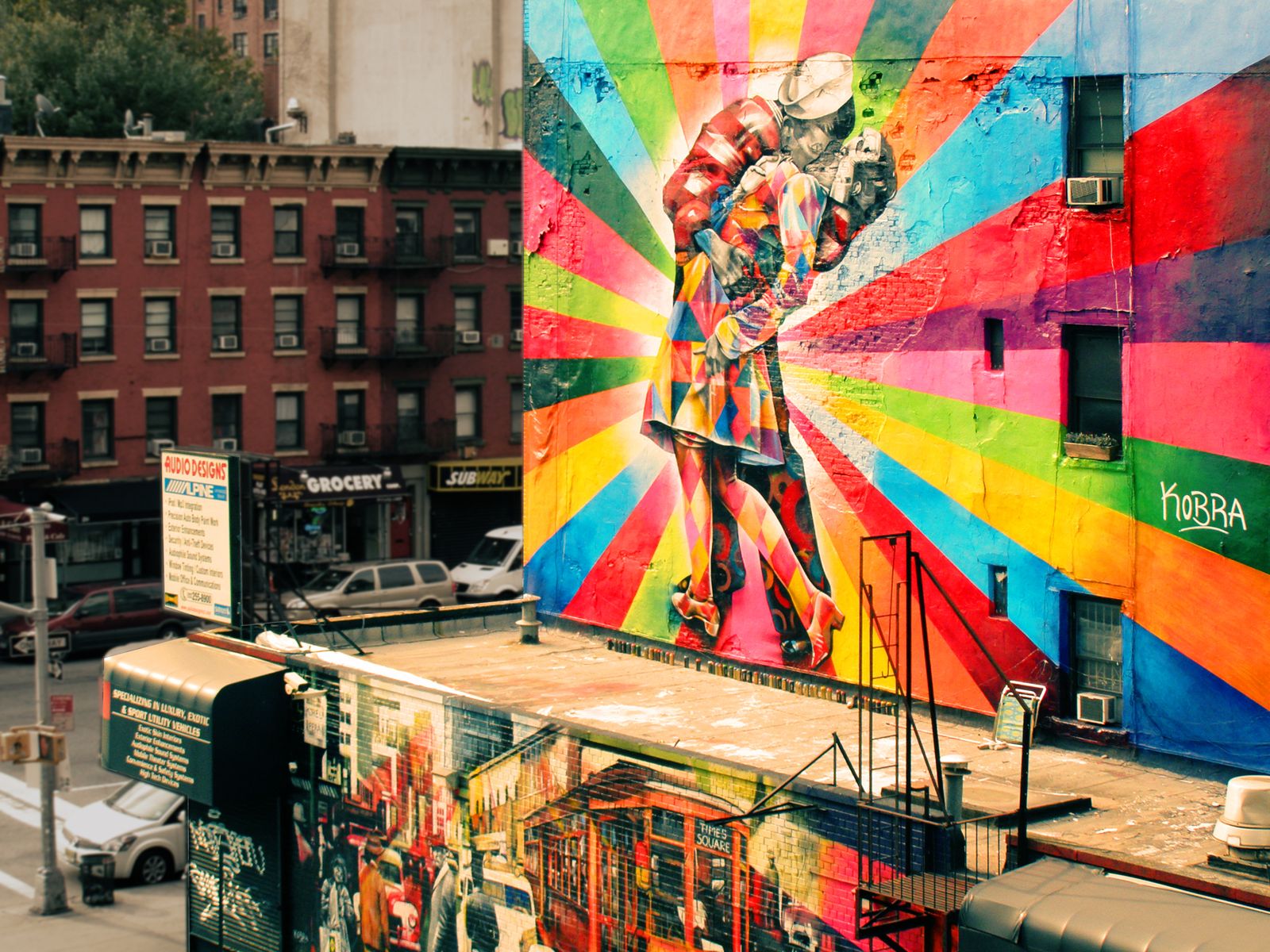 Mural on the corner paint by numbers