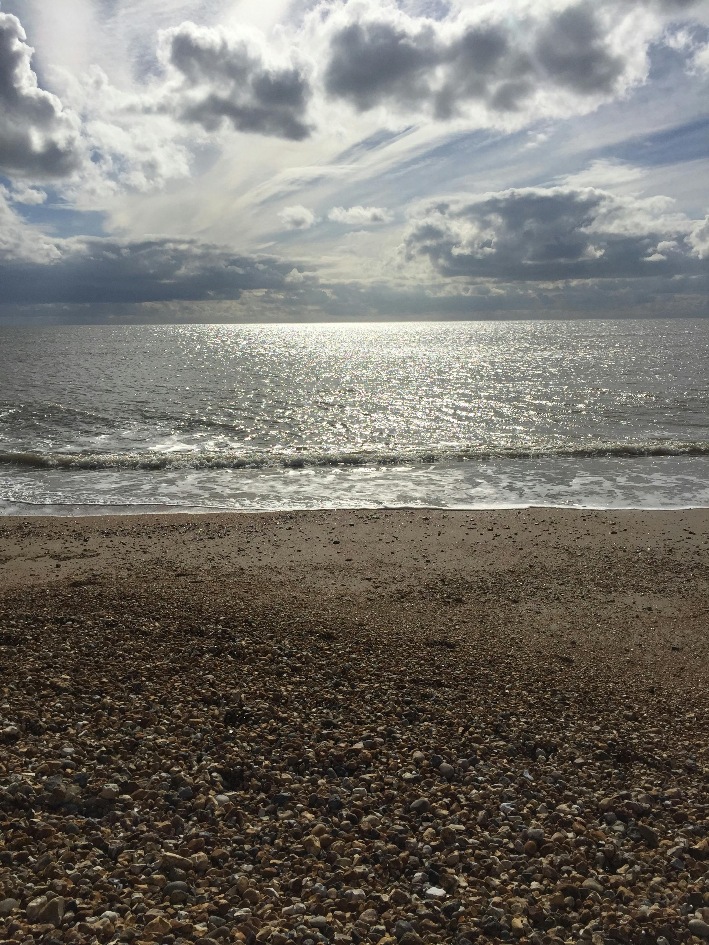 Free stock photo of clouds form, pebble beach, pebbles