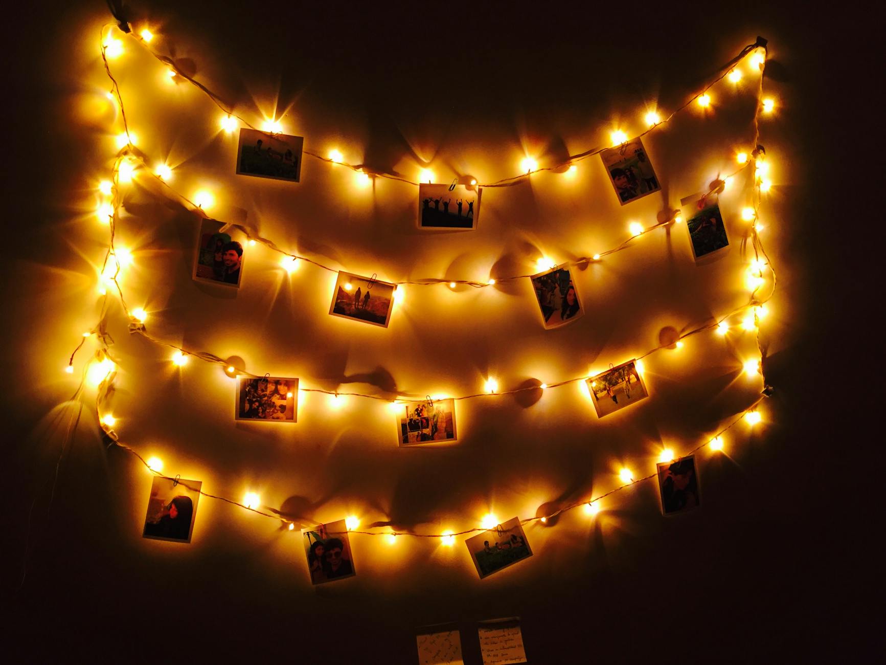 Lit Hanging Photo Frames 