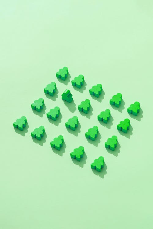Photograph of Green Meeples