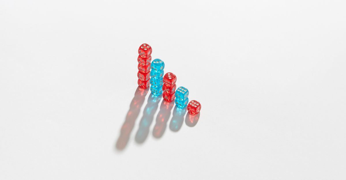 A diagram showing random probability distribution over time with “occasional events” highlighted in neon colors