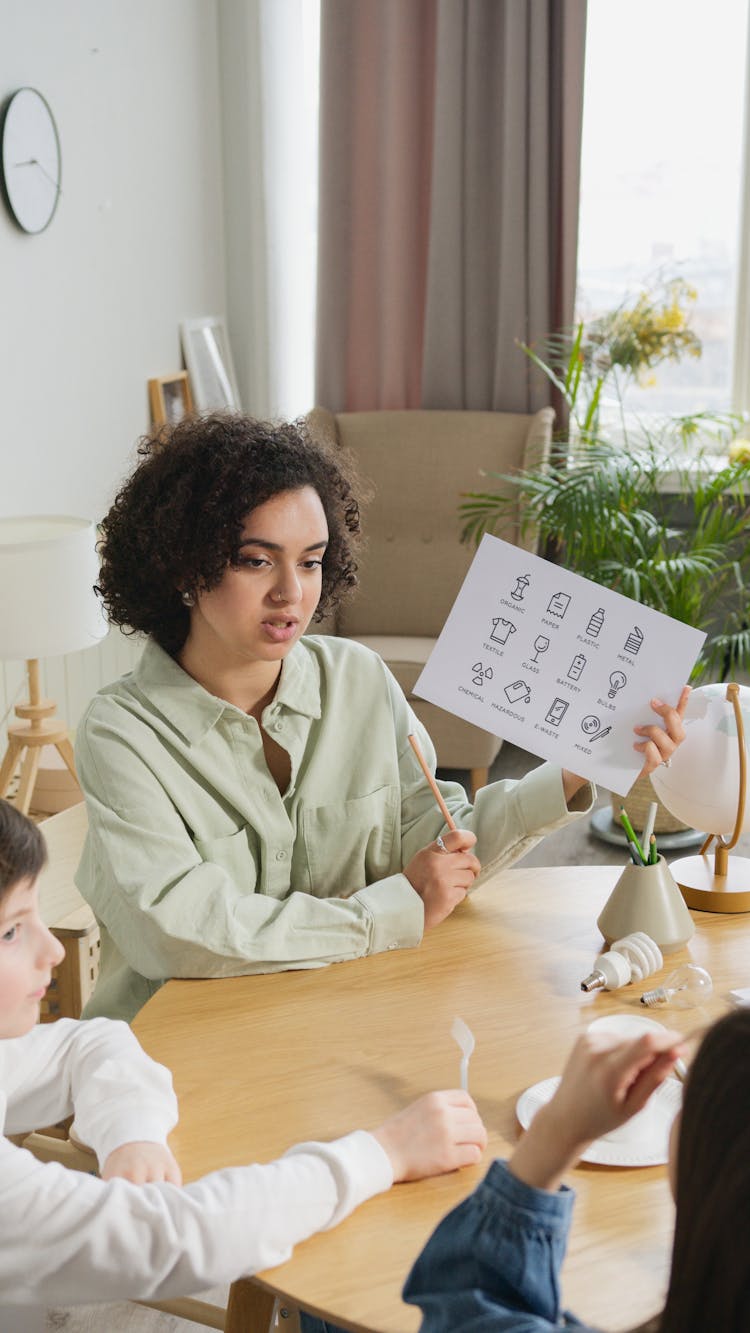 Teacher Teaching Her Pupils