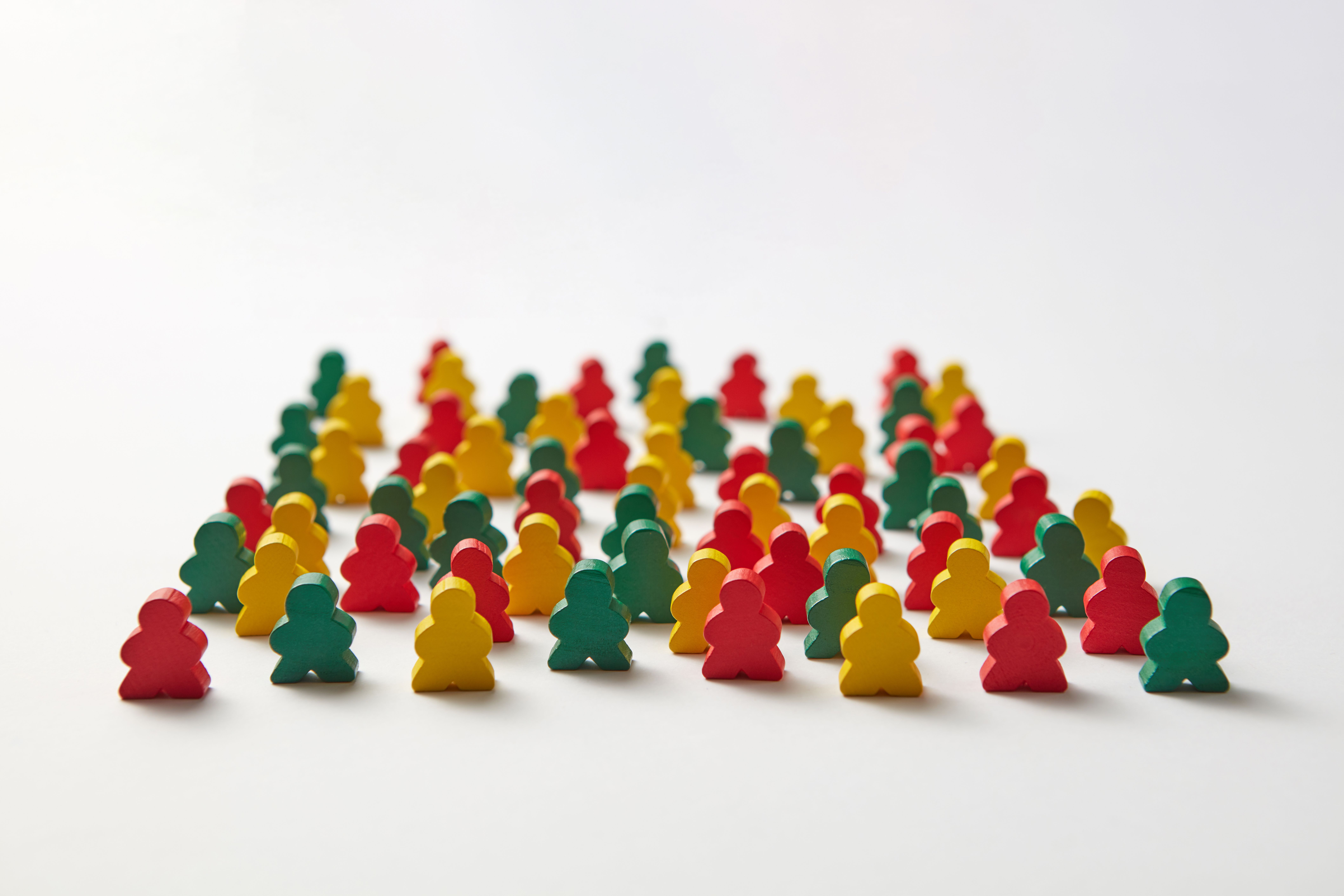 Group of Colorful Human Shape Wooden Blocks from https://www.pexels.com/photo/group-of-colorful-human-shape-wooden-blocks-6990407/