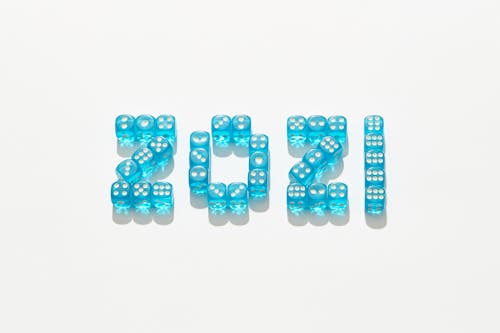 2021 Sign Made with Blue Dice 
