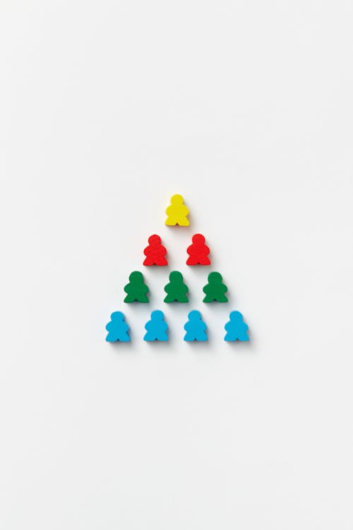 Triangle from Colorful Pawns