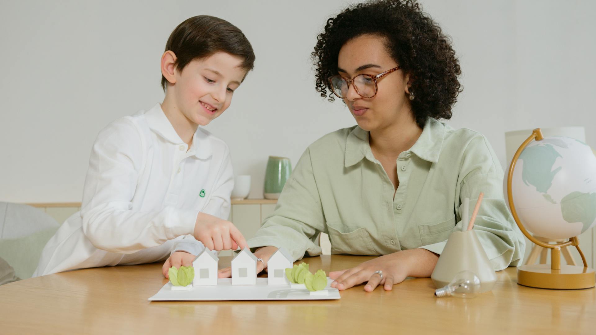 Free stock photo of adult, boy, building models