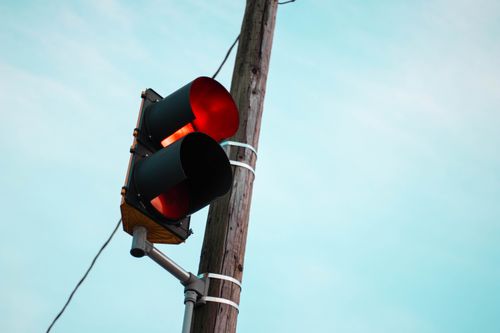 Free stock photo of traffic light, utility pole Stock Photo