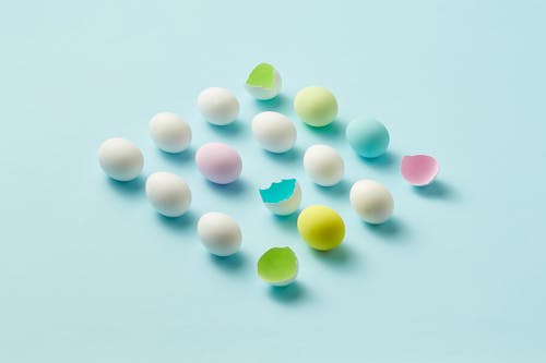 Colored Eggs and Eggshells