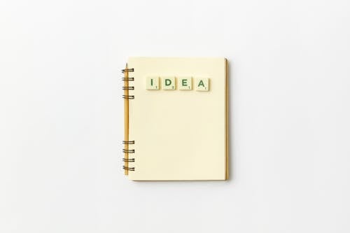 Spiral Notepad on White Background
