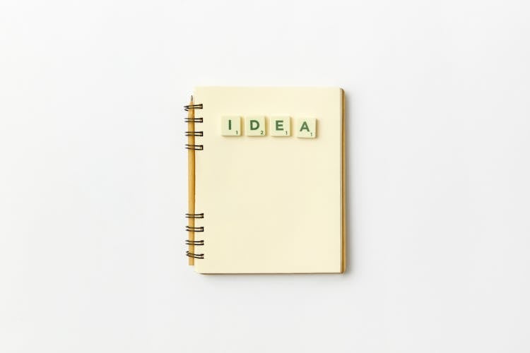 Spiral Notepad On White Background
