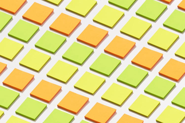 An Array Of Sticky Note  Pads