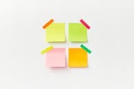 Blank Sticky Notes with Tapes