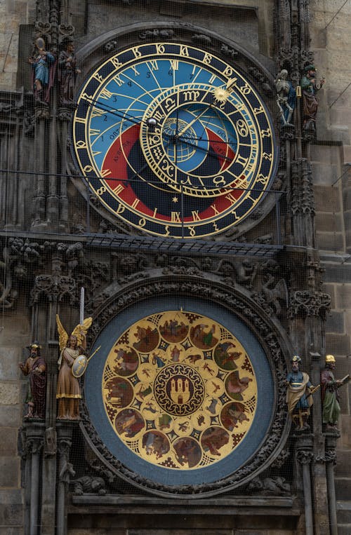 Immagine gratuita di medievale, municipio, orologio astronomico di praga