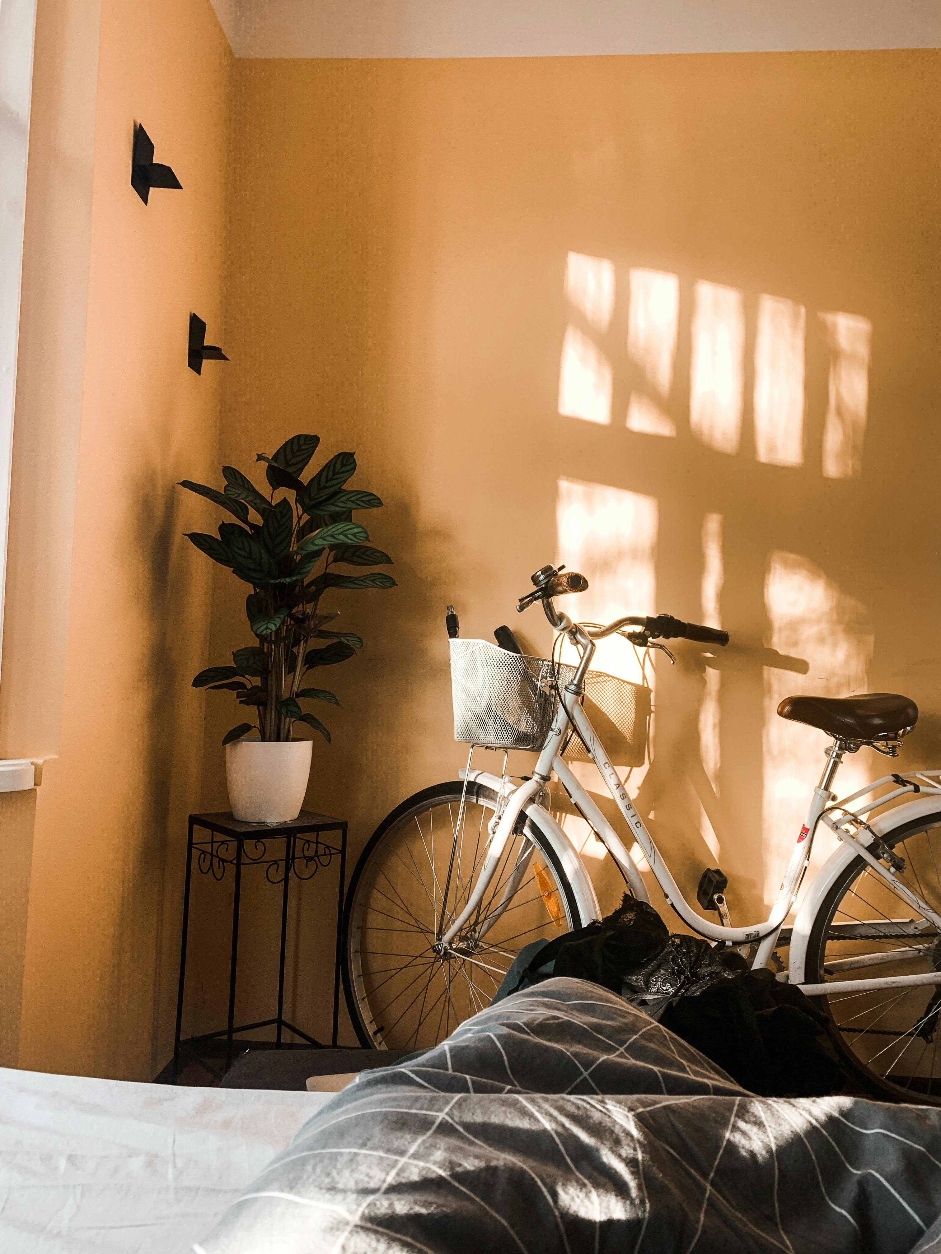 spin bike in bedroom