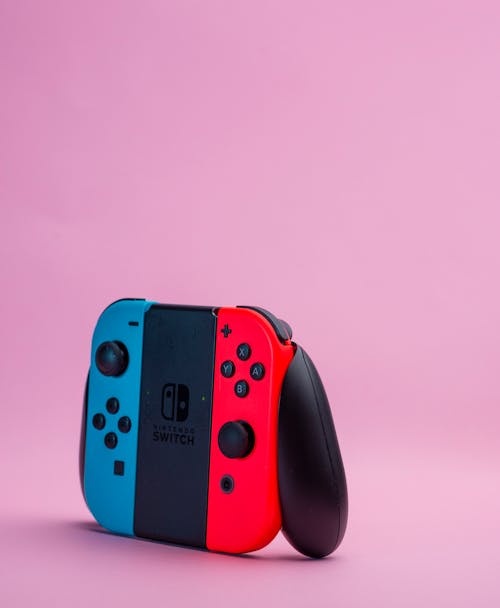 Red and Blue Nintendo Switch Game Controller