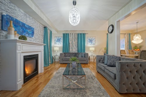 

An Interior of the Living Room of a House