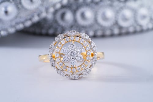 

A Close-Up Shot of a Diamond Ring