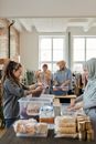 People Sorting Donations