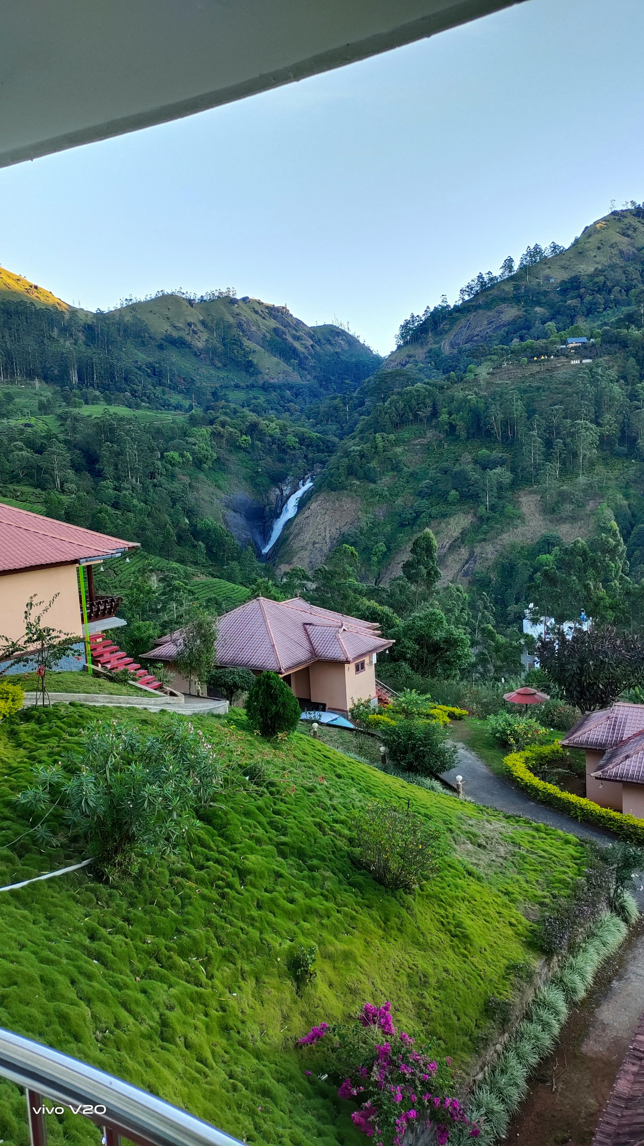 Senior couple Margaret and Bill smiling together over coffee