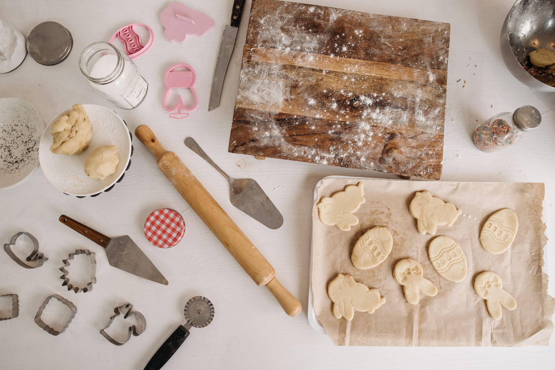 A plate with crispy almond flour cookies garnished with sea salt