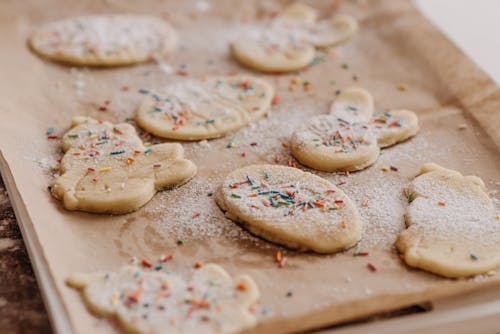 Shaped Dough on the Baking Tray