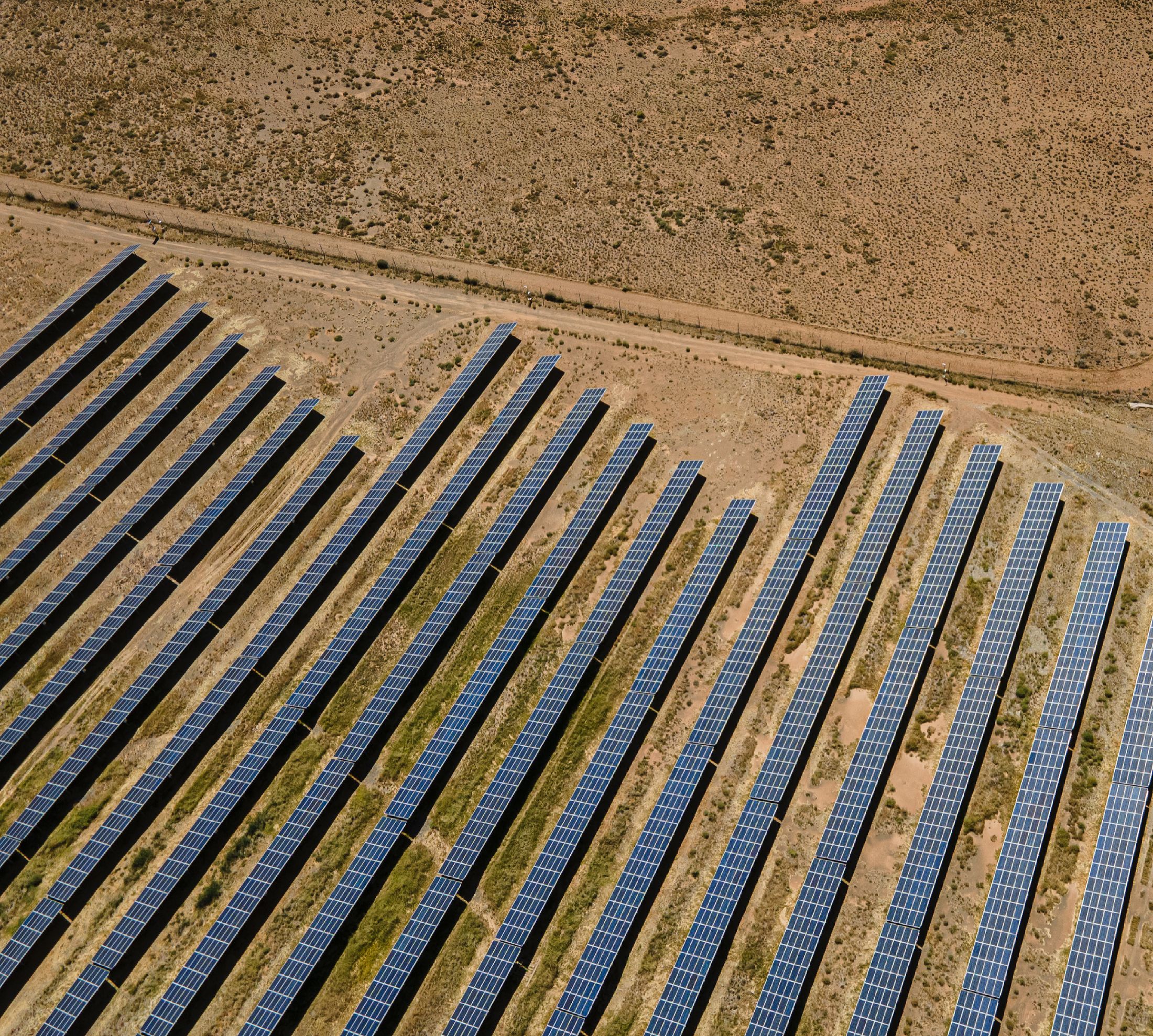 Clean solar energy installation in South Africa