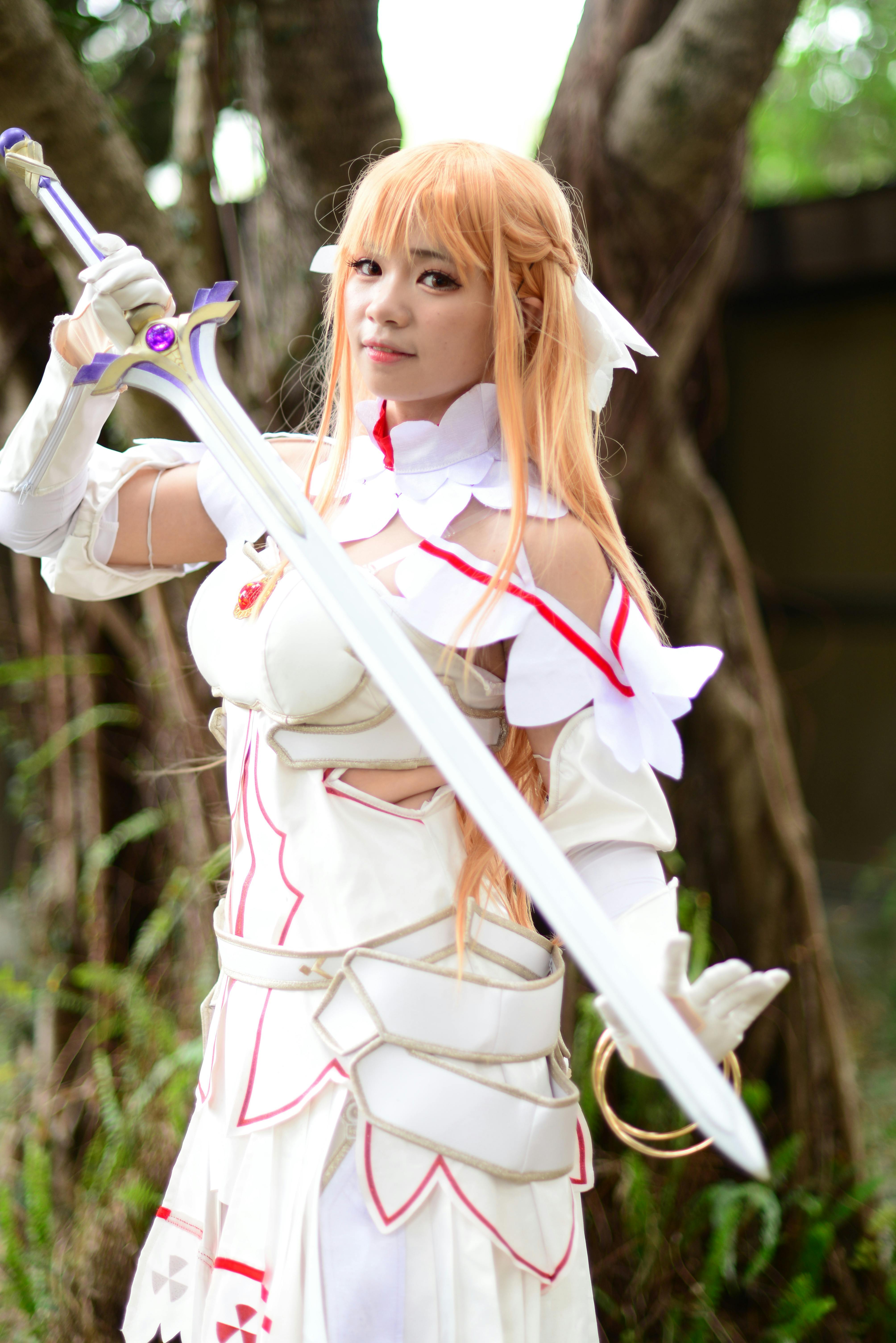 Sword Art Online Asuna Yuuki Cosplay Costume Custom Made – fortunecosplay