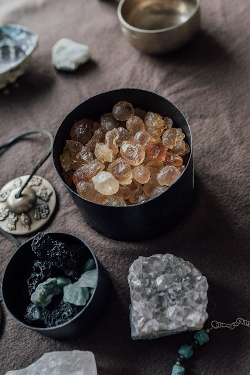 Assorted Crystal and Stones Used in a Ritual