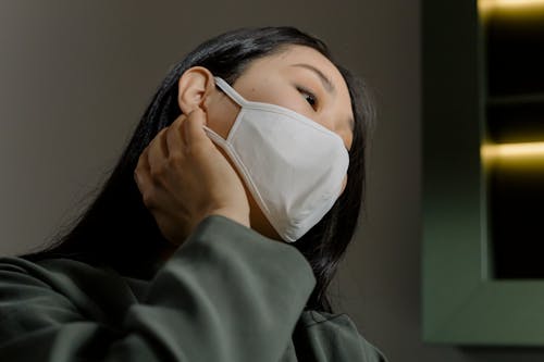 Free A Woman Wearing a Face Mask  Stock Photo