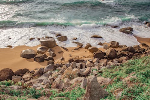 Waves Crashing on the Shore 