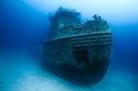 A Sunken Ship at the Bottom of the Sea