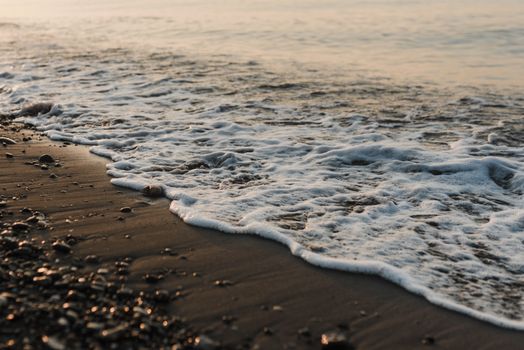 Sea Wave Crashing on Shore