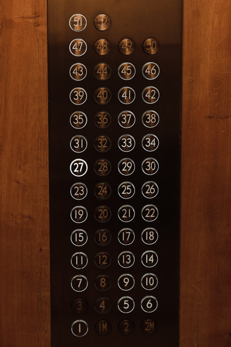 Lit Elevator Control Indicators