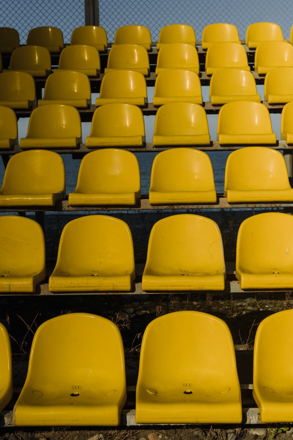 Rows Of Seats In A Stadium Free Stock Photo rows-of-seats-in-a-stadium-free-stock-photo