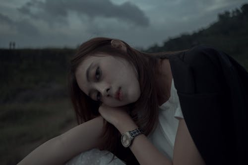 Close-up Shot of a Beautiful Woman's Face