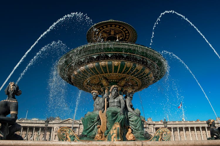 The Fontaine Des Mers In Paris France